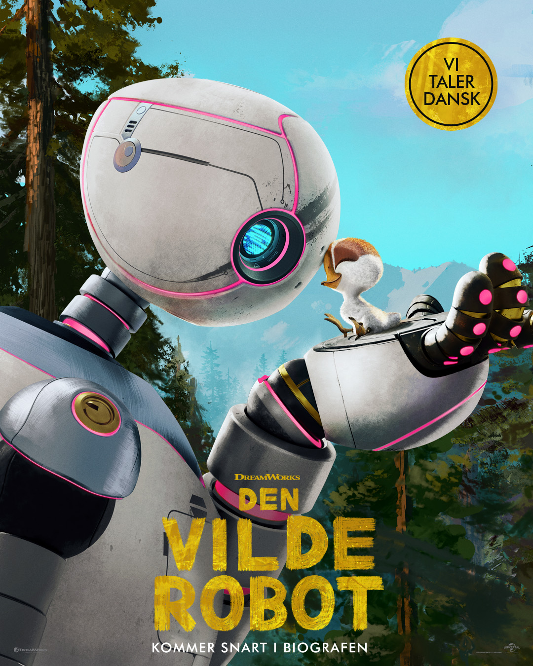 Den vilde robot plakat