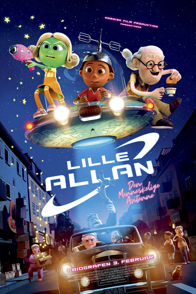 Lille Allan - den menneskelige antenne plakat
